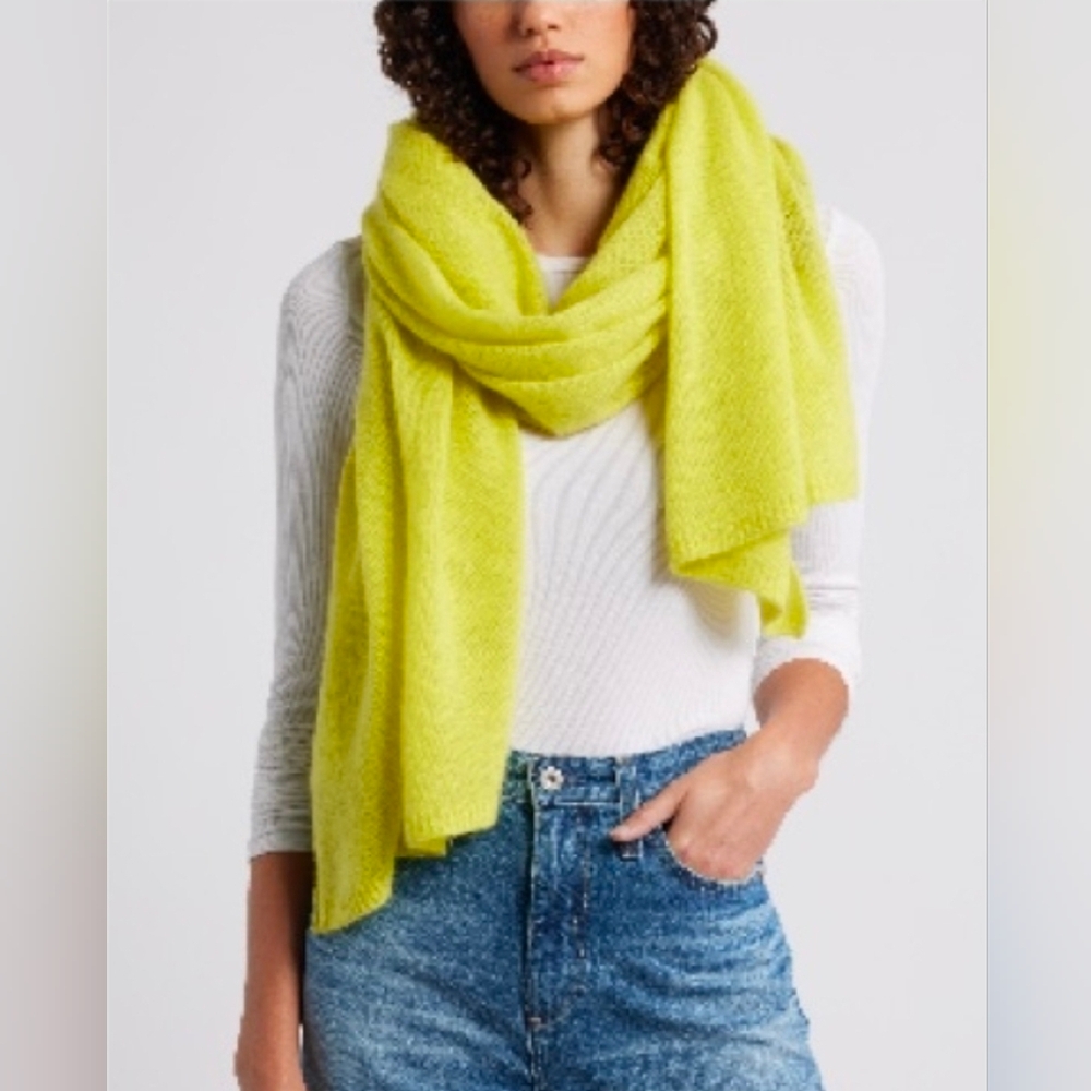 Nwt Lime Green Women's‎ Nordstrom Cashmere Scarf